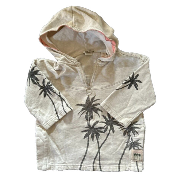 Scotch Soda Girls Sweatshirt Hula Palm Trees Size 8 - Picture 1 of 9